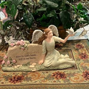 Angel with a Dove and scripture